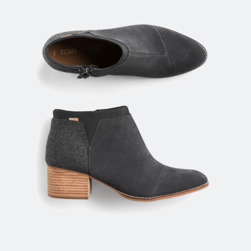 TOMS Women's Black Ankle Boots